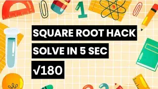 Stop Struggling with Non-Perfect Squares: The 5-Second Square Root Hack!