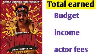Simmba film total earned | box office income | actor fees