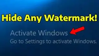 How To Hide Any Windows Watermark Using Control Panel Settings