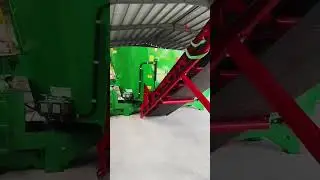 Automate Your Feed Center! 🚜 Stationary TMR Mixer + Conveyor System #Shorts #UHAND