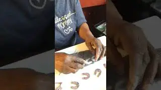 Polymer clay earrings making. What should l call this unique pattern? 🤔
