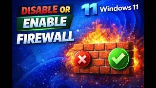 How to Disable or Enable Firewall on Windows 11 | GearUpWindows Tutorial