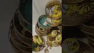 Pichwai Tray with Elegant Golden Finish | Best for Festivals & Return Gifts #memorablehugs #giftbas