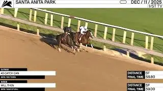 Work of the Day at Santa Anita Park: As Catch Can & Will Then worked 5 F on December 11th, 2025