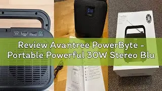 Review Avantree PowerByte - Portable Powerful 30W Stereo Bluetooth Speakers with Digital FM Radio &