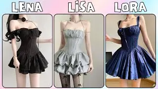 LISA vs LORA vs LENA ✨💅  STYLE BATTLE | Choose Your Favourite Look #lisa #lora #lena #lisaorlena