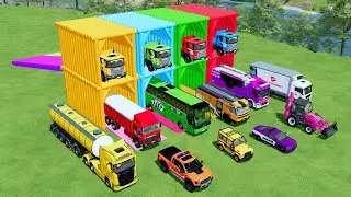 Transporting Dump Truck, Cement Mixer, Tractor Dump Tipper & Fire Rescue &ndash; FS22