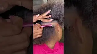 Satisfying Parts&hellip;.Prepping for Crochet Braids #naturalhair #satisfyingvideo #partingvideo
