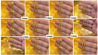 Light Weight Fancy Gold Earrings || Gold Sui Dhaga Earrings Designs With Weight And Price #earrings.
