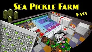 EASY Sea Pickle Farm Lime Dye | Minecraft Farm Tutorial | BEDROCK MCPE XBOX PS SWITCH