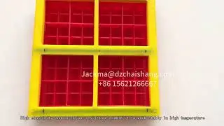 Rubber Polyurethane Vibrating Screen Plates for Sand, Ore, and Gravel Processing