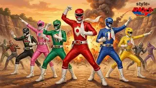 POWER RANGERS Theme - MMPR Battle Fever J 1979 style - Global heroes united against evil!