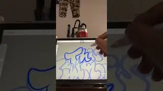 Write your name With my style #throwup #art #graffiti #viral #graffitiprocreate #procreate