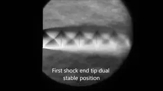 Underexpanded jet as seen trough Schlieren imagery