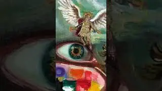 Mixed Media Painting-Enlightenment #art #painting #mixedmedia #shorts #bobbibicker