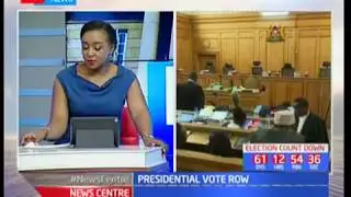 Murimi Mwangi reporting from the court of appeal on the presidential vote row