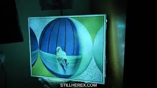 Cuadro luminoso de led vibrante en StillHereX la flor del resplandor #art #arte #artwork #digitalart