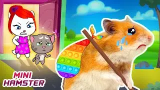 Don't Go Away, Hamster! Please Come Back with Talking Tom - Angela Angry