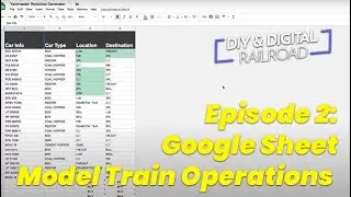 Эпизод 2: Моделирование движения поездов с использованием Google Таблиц