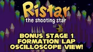 Ristar (GEN/MD) - Bonus Stage 1 : Formation Lap - In Oscilloscope View!