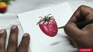 Dekho Kaise Tomato Paper Se Bahar Nikal Aaya 😍🍅 @lalita_art #viral #video #trending #3dart #drawing 