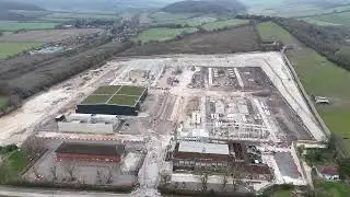 A Birds Eye View Of Construction for the UK,s New Data Centre Saunderton High Wycombe 23/12/2025