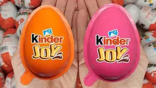 Satisfying Video | Unpacking Yummy Kinder Joy & Kinder Surprise Chocolate Eggs ASMR Candy Opening