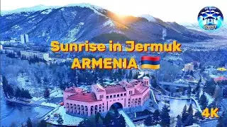 🇦🇲 ARMENIA-Sunrise over Jermuk 4k Drone Dji M5P/ארמניה זריחה על עיירת המרפא ירמוק ממעוף הציפור/רחפן 
