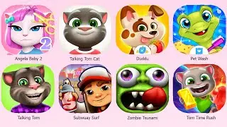 ANGELA 1+2,TALKING TOM CAT,SUBWUAY SURF,PET WASH,ZOMBIE TSUMITA,TOM TIME RUSH,DUDDU,TALKING TOM...🎁🎁