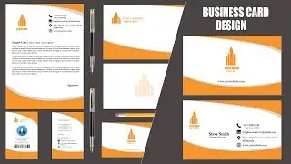 #2 Stationery design tutorial in illustrator || Business card  design