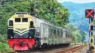 CAKEP SEKALI LOKOMOTIF VINTAGE NARIK KERETA EKSEKUTIF !