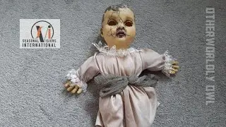 Halloween seasonal visions haunted talking doll / review and demo