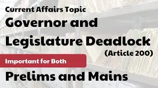 Governor and Legislature Deadlock (Constitutional Mandates)