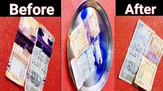 How to remove Ink from currency notes/ரூபாய் நோட்டுகளில் உள்ள ink ஐ சுலபமாக நீக்குவது எப்படி?