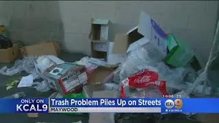 Only On 9: Trash Piles Up In Maywood And Residents Are Burning