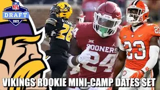 Viking Rookie Mini-Camp Dates Set