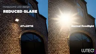 Anti-Glare ATLANTIS LED PIR Floodlight by LUTEC | Screwfix