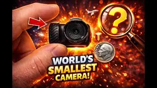 WORLD&rsquo;S SMALLEST WORKING CAMERA?! 😱 #shortsfeed #asmr #unboxing #