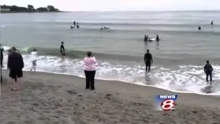 Special needs surfers hit the waves