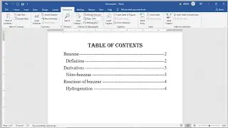 Insert table of contents in ms word | @msoffice-307