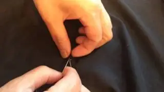 How to repair a seam by hand. Blind Stitch - sewing lesson with Tia