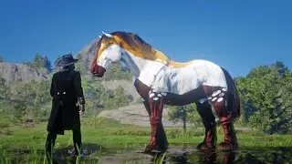 The Legendary Tamer: Arthur Morgan Tames the Ginormous Colossus Crown Horse | RDR2 Wild Discovery