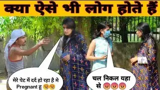 Pregnant Girl Asking For Food  And Money || Social Experiment In India || The Vishal Gahlawat