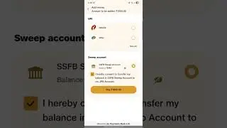 sweep in money to jio payment bank from sweep account. #jio #jiopaymentbank #sweep #sweepaccount