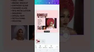 MAKEUP ARTIST FLYER DESIGN USING CANVA APP