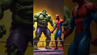 Kya Hulk se spidermen boxing 🥊 ring me lad payenga #spidermen vs hulk #marvel #hulk #spiderman ...