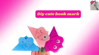 How to Make a heart Origami bookmark?- Easy DIY Origami Corner Bookmark Ideas