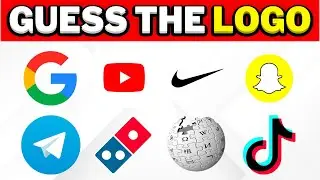 GUESS The 50 LOGO QUIZ | 50 FAMOUS LOGOS | Logo TRIVIA