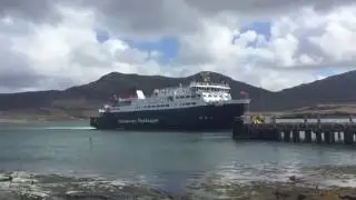 CalMac Ferry mv Hebrides at Lochmaddy - ScotVlog 67