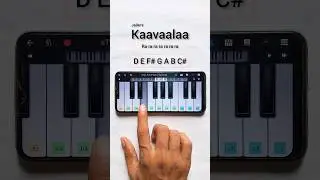 Kaavaalaa | Jailer | Piano Tutorial #shorts
